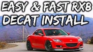 Mazda Rx8 Decat Install | How To install Rx8 Midpipe