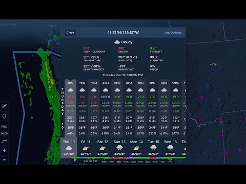 Foreflight Feature Focus Daily Hourly Forecasts