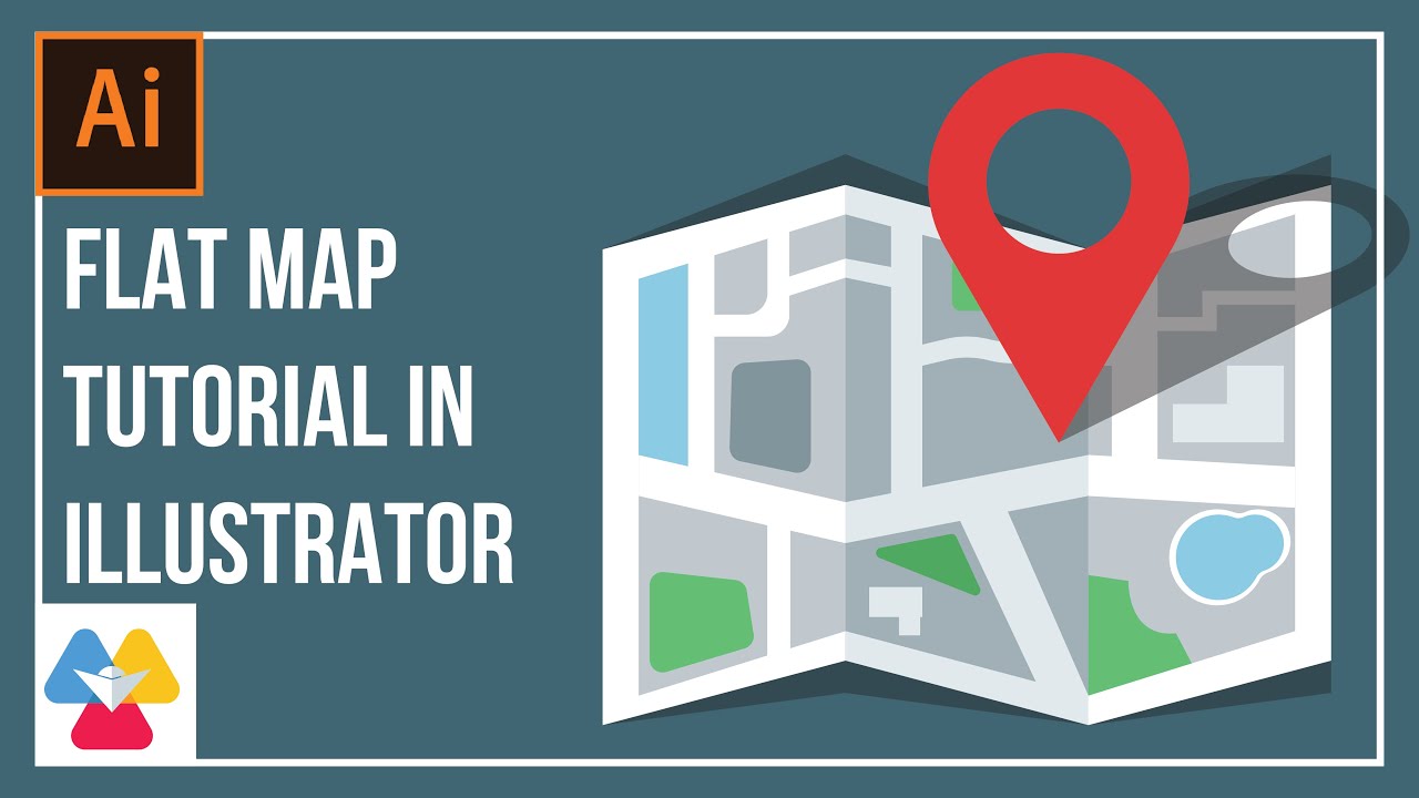 Flat Folded Map tutorial in Illustrator