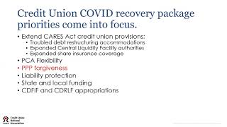 CUNA Advocacy Update August 10, 2020