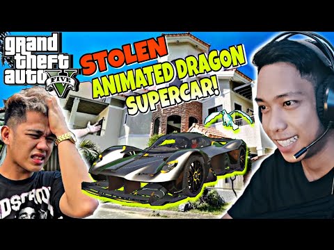 STEALING a ANIMATED DRAGON SUPERCAR | GTA 5 (IYAK NANAMAN IDOL NYO!🤣)
