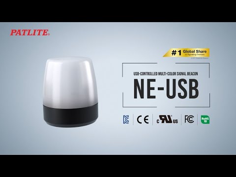 Balise multicolore alimentée et contrôlée en USB série NE-USB