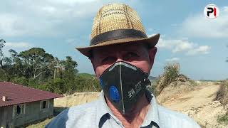 Silvestre Roik da Linha Ordenança destaca os trabalhos realizados pela prefeitura de Irati na estrada rural da comunidade