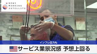 米サービス業景況感 予想上回る インフレ圧力も【モーサテ】