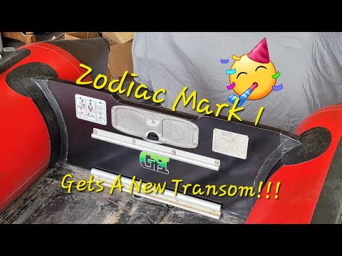 Replacement Transom for a Zodiac Mark 1 and Mark 1 Futura - How to install a new transom.