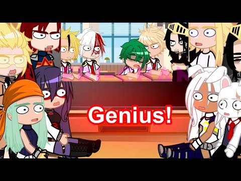Pro heroes, LOV and Parents react to Deku is a Genius!!! || mha/bnha || Gacha Club/Life || my AU || 