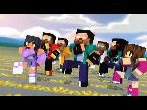 APHMAU,JULIA & HEROBRINE BROTHERS DANCING JOANA MEME - MINECRAFT ANIMATION
