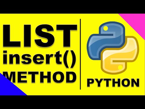 List Insert Method Python Programming Free Tutorial In Preparation For Algorithmic Trading