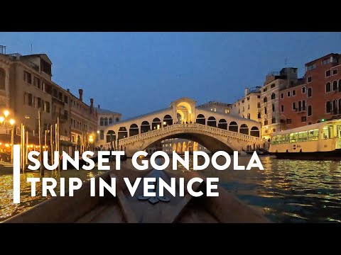 [4K] ROWING: VENICE - Gondola trip in the canals