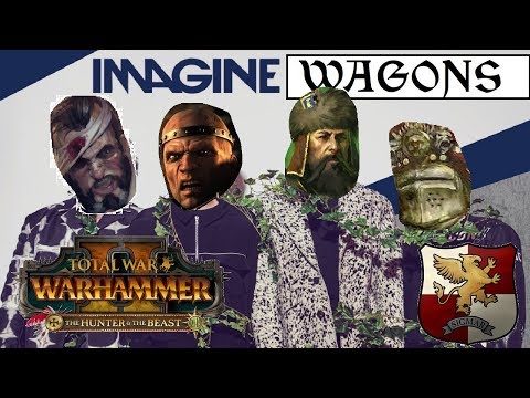 Empire vs Lizardmen | IMAGINE WAGONS - Total War Warhammer 2