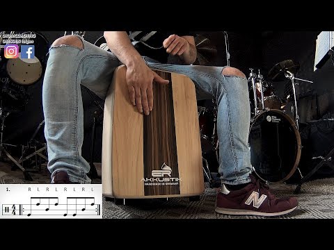 Learn Cajon #2 // linear 8th note rhythms for beginners
