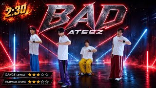 【KPOPエクササイズ】ダンス初心者向け🔰「ATEEZ(에이티즈) – ‘BAD’」脂肪燃焼ダイエット🔥