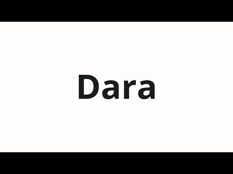 How to pronounce Dara | Дара (Dara in Russian)