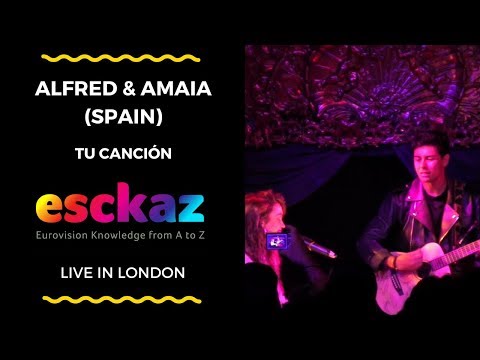 ESCKAZ in London: Alfred & Amaia (Spain) - Tu canción (at London Eurovision)