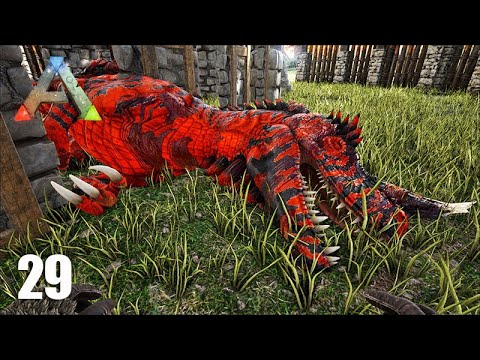 VAMOS DOMAR O CERATOSSAURO VERMELHO? - ARK  Crystal Isles - #29