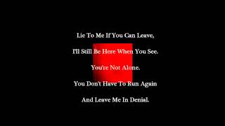 Lie To Me - Red (Lyrics on Screen)