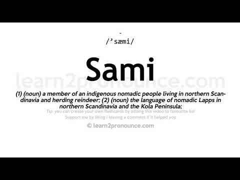 Sami pronunciation and definition