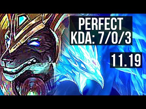 NASUS vs ANIVIA (MID) | 7/0/3, Rank 8 Nasus, Godlike, 300+ games | BR Master | v11.19