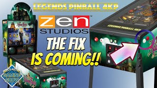 AtGames announces an upcoming update to Zen Pinball tables on their 4KP Pinball machines.