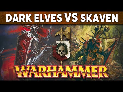 Dark Elves vs Skaven Warhammer 7th Edition Live Battle Report Reupload