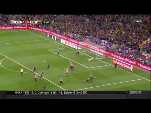 Lionel Messi emasculates Athletic Bilbao again!  Copa del Rey final, 2015 05 30