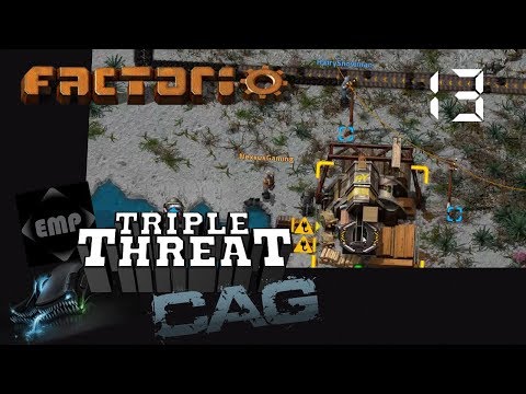 Factorio Triple Threat | Pyanodon Mods Ep .13 - Tar-N-Py Problems OH-MY! | Factorio Multiplayer