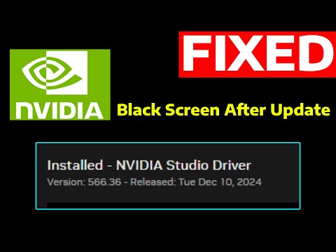 How To Fix Black Screen After Updating NVIDIA or AMD Driver in Windows