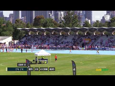 GIRLS U09 4X200M HEAT 1 - 2017 SUBWAY STATE RELAY CHAMPIONSHIPS // LAVicTV