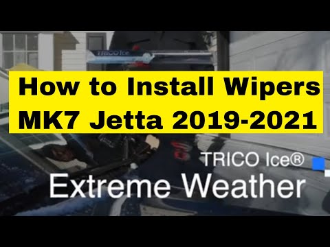 How to Install TRICO ICE Wiper blades on MK7 2019-2021 VW JETTA