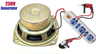New Free Energy Generate Ac 220V From Speaker I Maker10m