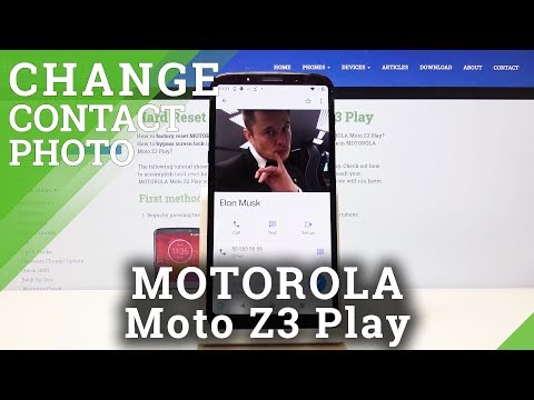 How to Add Photo to Contact in MOTOROLA Moto Z3 Play – Personalize Contacts