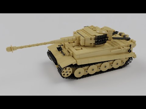 Танк PZ-6H1 'ТИГР' из ЛЕГО (инструкция по сборке)(версия 2!)