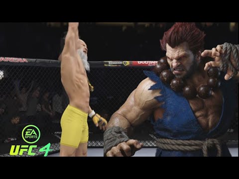 UFC | Old Bruce Lee(Player) vs AKUMA(CPU) | Street Fighter V