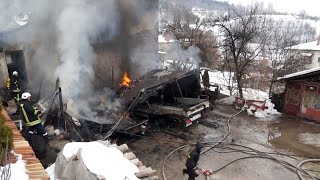 Голям пожар почти унищожи къща в Смолян, за щастие няма пострадали хора