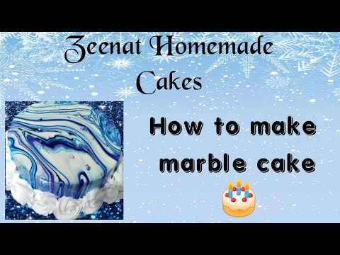 |How to make beautiful marble Cake 🎂 with lovely colours|#Relaxing video 📸|