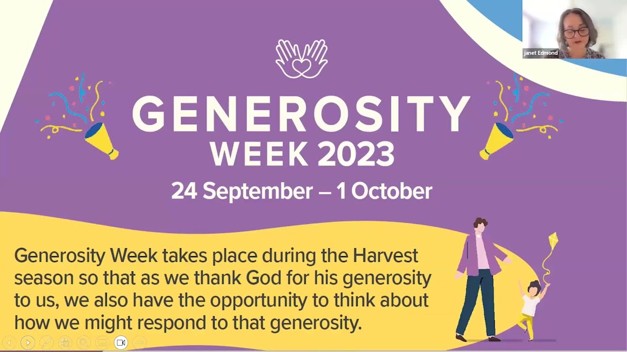 Generosity Week webinar - 20/6/23