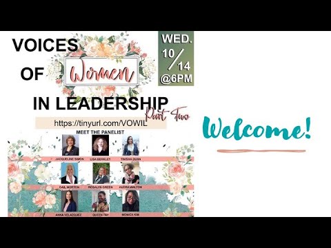 Voices of Women In Leadership Part 2, October 14, 2020