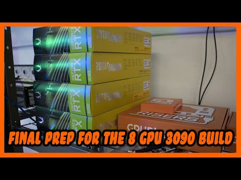 Final Preparations in the Mining Bunker for our 8 GPU Zotac 3090 Mining Rig Build