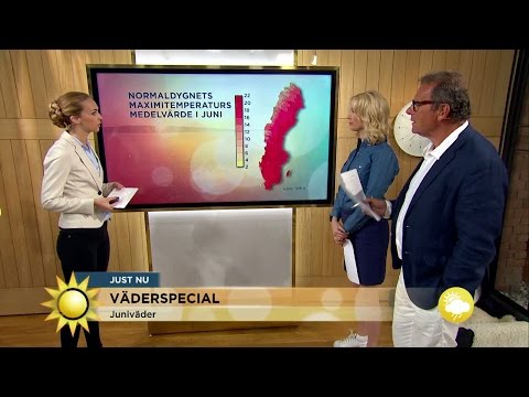 Väderspecial: Juniväder - Nyhetsmorgon (TV4)