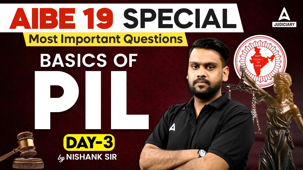 AIBE 19 | Basics of PIL Most Important MCQ | All India Bar Examination 2024