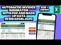 Fully Automated Invoice Generate With Database And PDF Of Invoice In Excel 2023