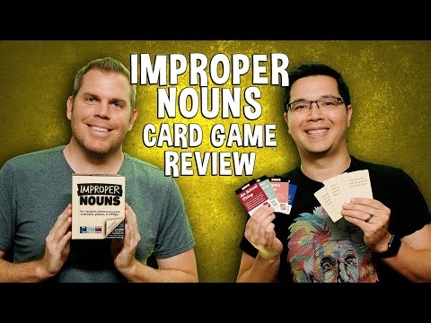 Review of Improper Nouns - Hilarious Phrase Making Card Game