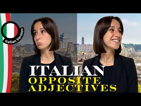 Master Italian Opposite Adjectives - Italian Vocabulary [ENG SUB]