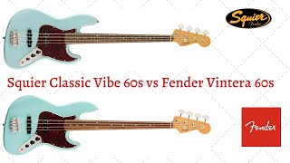 Video thumbnail for Jazz Bass BATTLE ⚔️⚔️⚔️ Squier CV '60s  🆚 Fender Vintera '60s  (ENG subs). by Bass Advisor