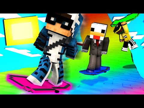 PORTO I MIEI AMICI ALLA GARA CON GLI SKATEBOARD VOLANTI DI MINECRAFT - ITA