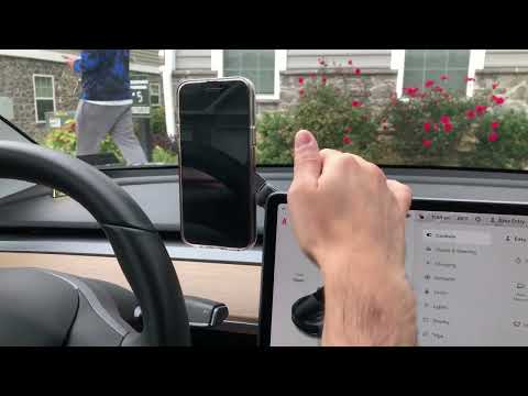 VICSEED Tesla Phone Mount【Strongest Magnet Power】Foldable Hidden Tesla Phone Holder Fit for All Phone, Tesla Model 3 Model Y for MagSafe Car Mount, Tesla Model 3 Accessories, Tesla Model Y Accessories video review thumbnail