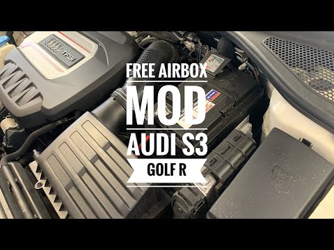 Audi S3 8V and Volkswagen Golf R MK7 Free Intake Mod - Free Power and Turbo noises