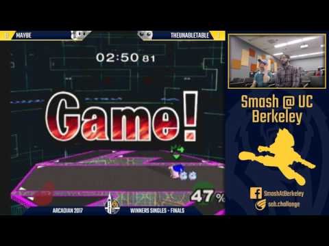 Berkeley Arcadian 2017 - Melee Singles Winners Finals: Maybe vs Unabletable