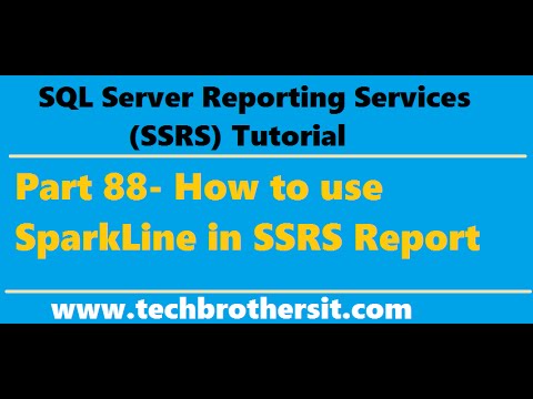 SSRS Tutorial 88 - How to use SparkLine in SSRS Report