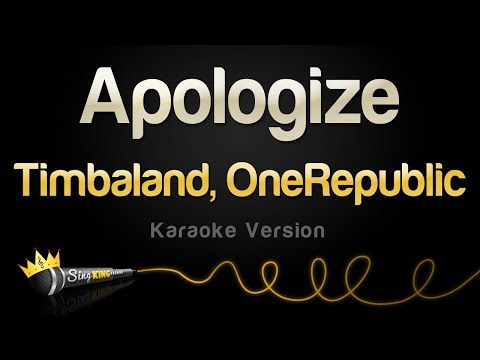 Timbaland, OneRepublic - Apologize (Karaoke Version)